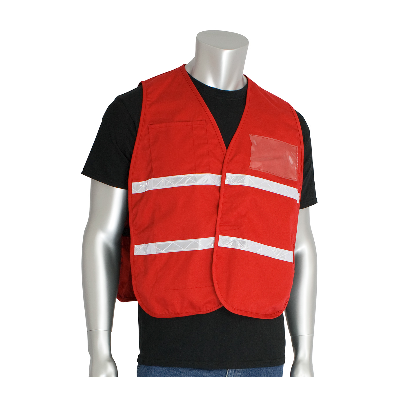 RED NON-ANSI INCIDENT COMMAND VEST - Non-ANSI